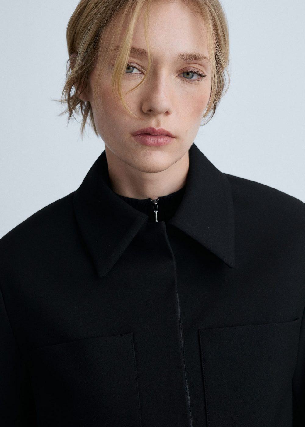 Veste Crop Poches