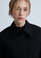 Veste Crop Poches