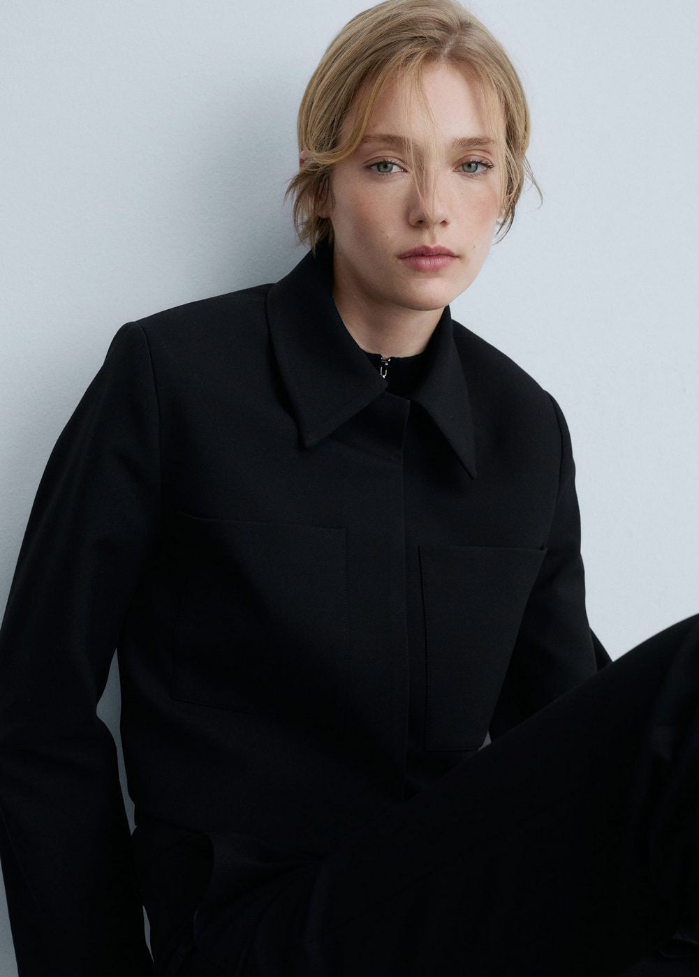Veste Crop Poches