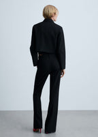 Veste Crop Poches