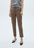 Pantalon Skinny Taille Normale - Marron