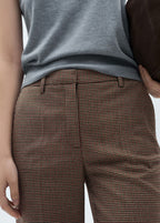 Pantalon Skinny Taille Normale - Marron