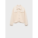 Chaqueta combinada de punto - Crudo