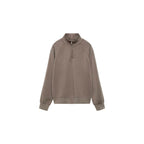 Sudadera de Cuello Subido con Cremallera - Medium Brown