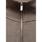 Sudadera de Cuello Subido con Cremallera - Medium Brown