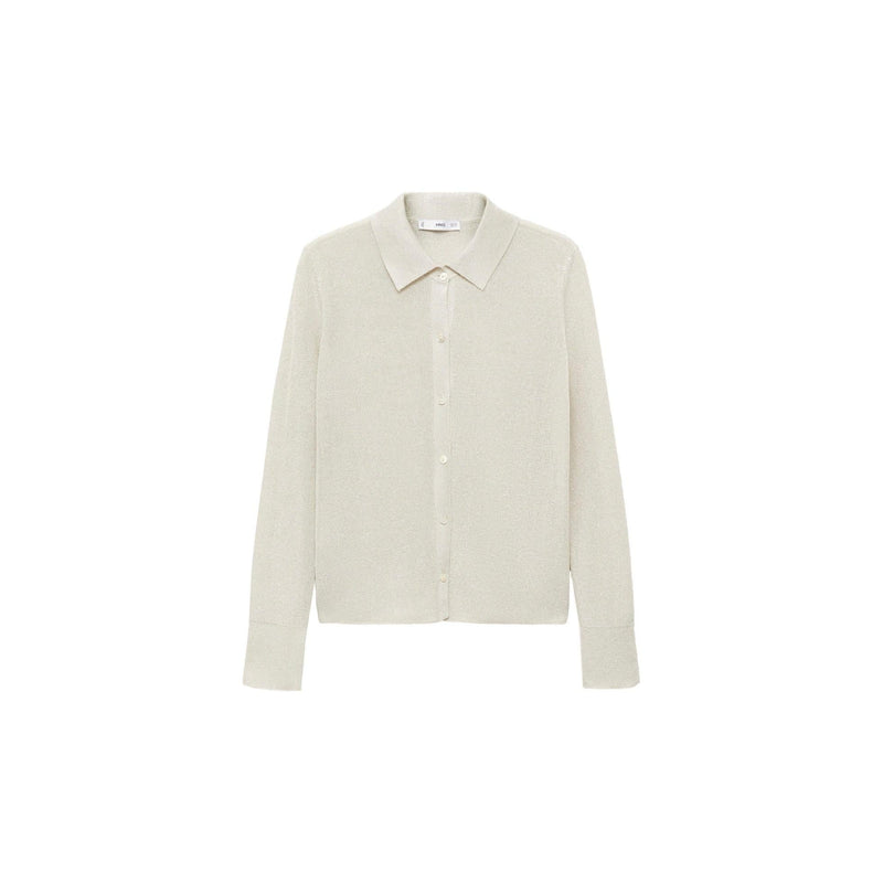 Camisa de punto de lúrex - Plata