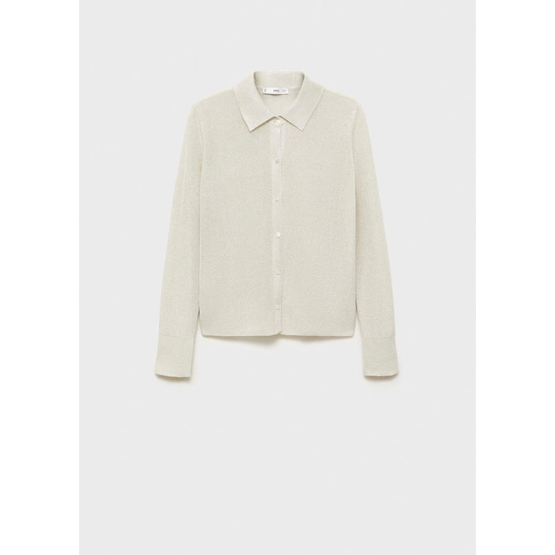 Camisa de punto de lúrex - Plata