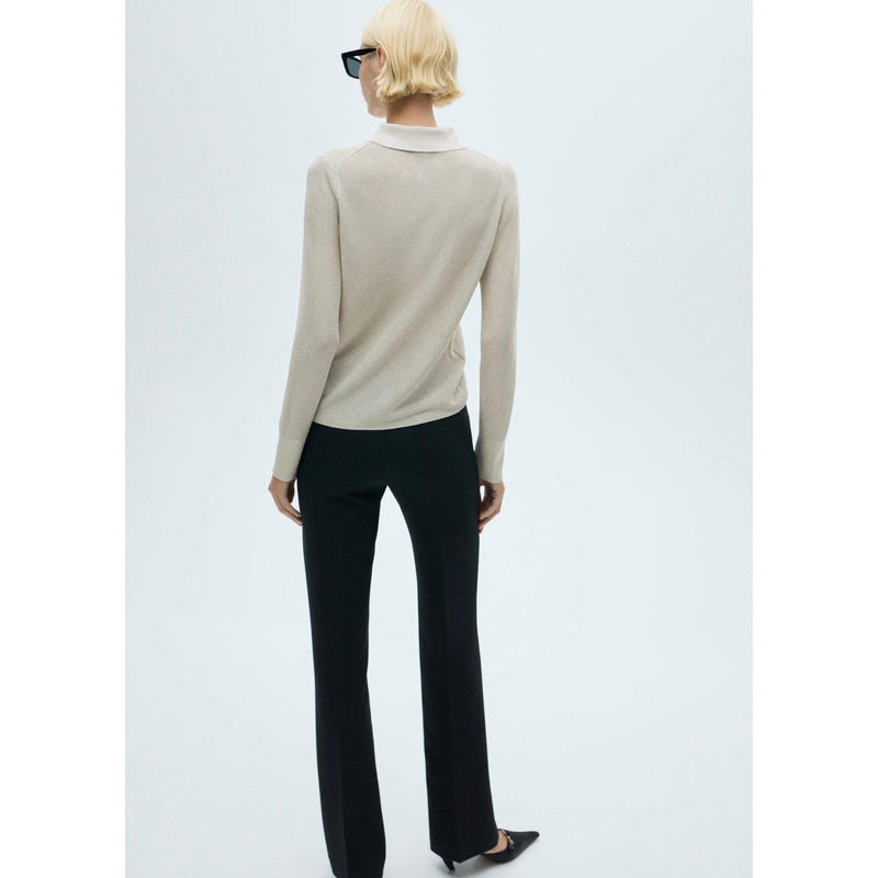 Camisa de punto de lúrex - Plata