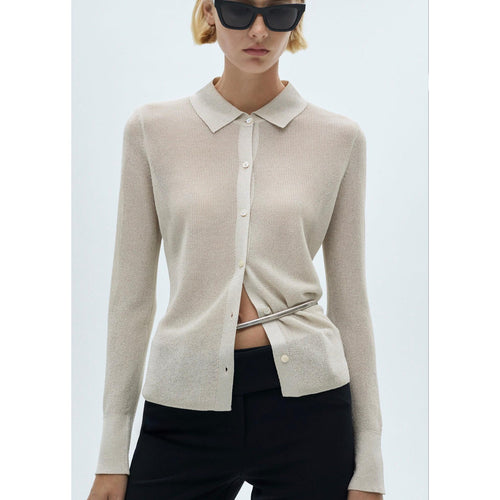 Chemise Maille Lurex - Silver
