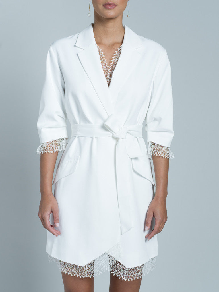 Vestido corto Jax - Blanco