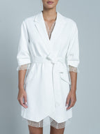 Vestido corto Jax - Blanco