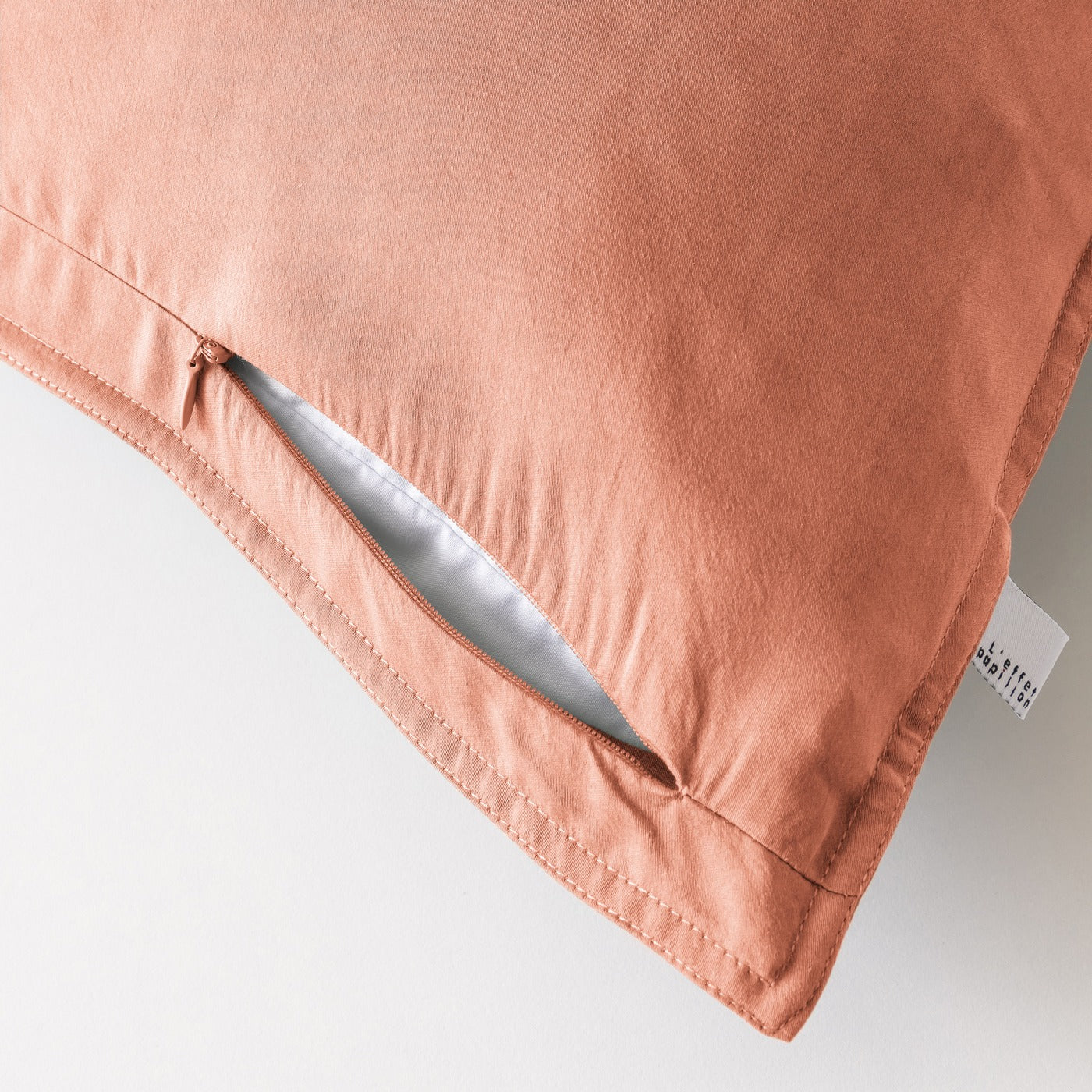 Lysandre - Funda de almohada - Lyocell Plain - Terracota