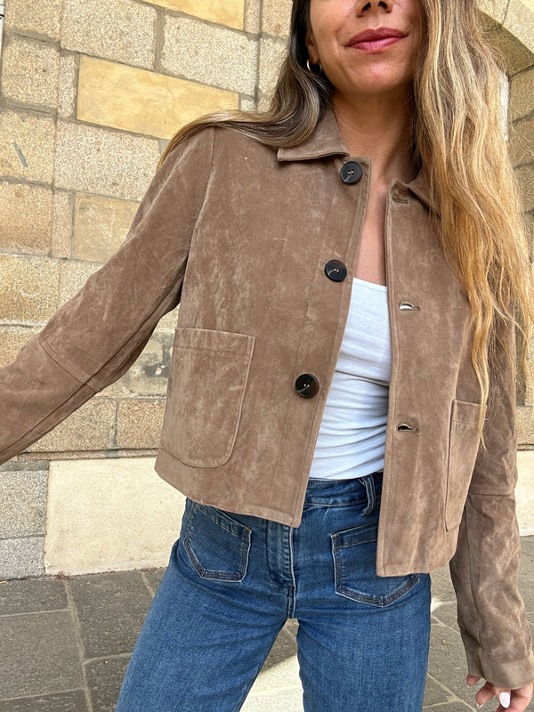 Aline faux suede jacket