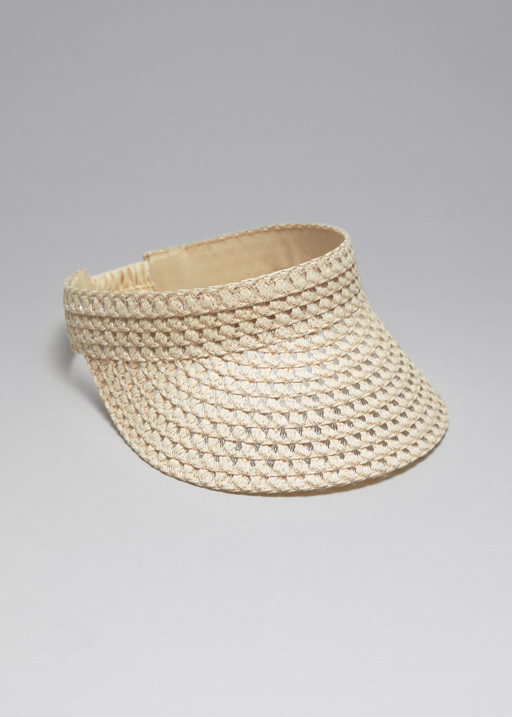 Gorra con visera de paja La Viva - Beige