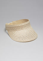 Gorra con visera de paja La Viva - Beige