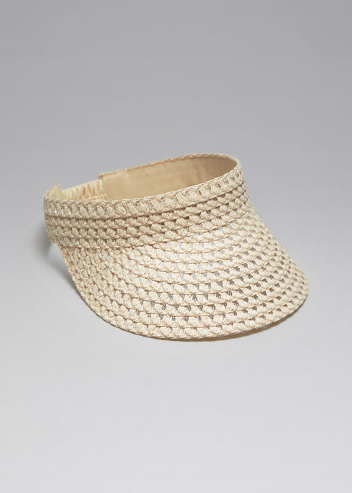 Gorra La Viva Visera de Paja - Beige - Mujer