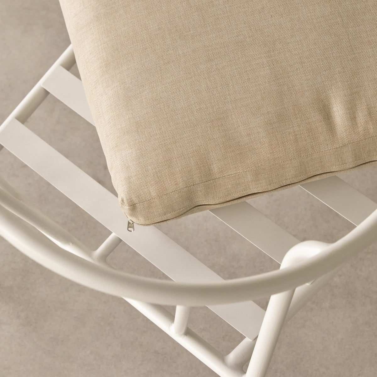 Luca - Fauteuil De Jardin - Métal - Beige