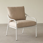 Luca - Fauteuil De Jardin - Métal - Beige