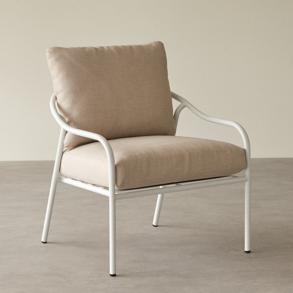 Luca - Fauteuil De Jardin - Métal - Beige