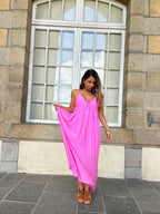 Vestido largo Stella rosa