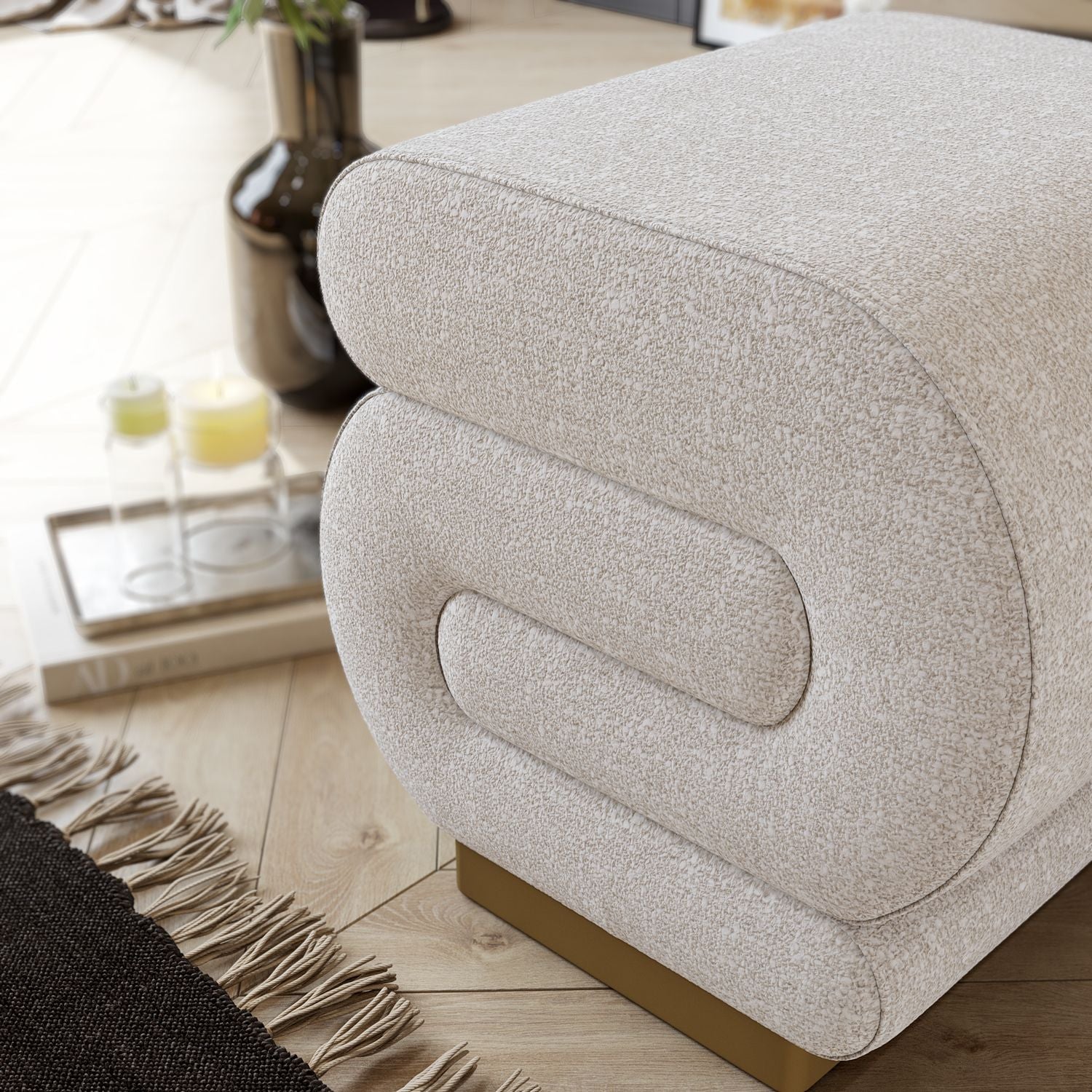 Sally - Pouffe - Cream