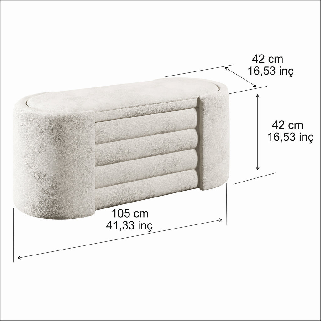 Rosa Boxed - Banc - Crème