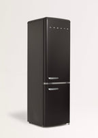 Fridge Stylance 244L - Frigorífico combi estilo retro - Negro mate