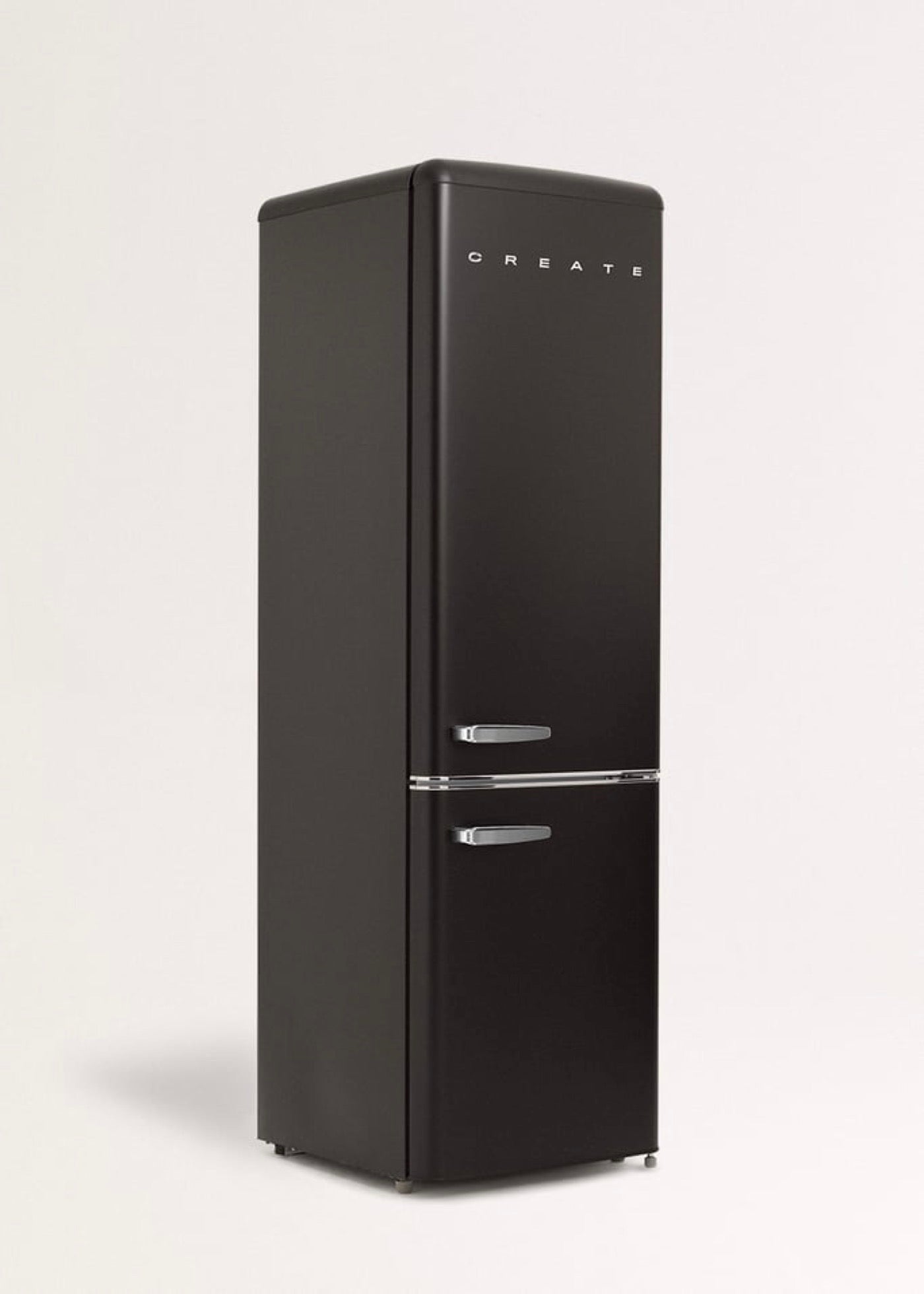 Fridge Stylance 244L - Frigorífico combi estilo retro - Negro mate