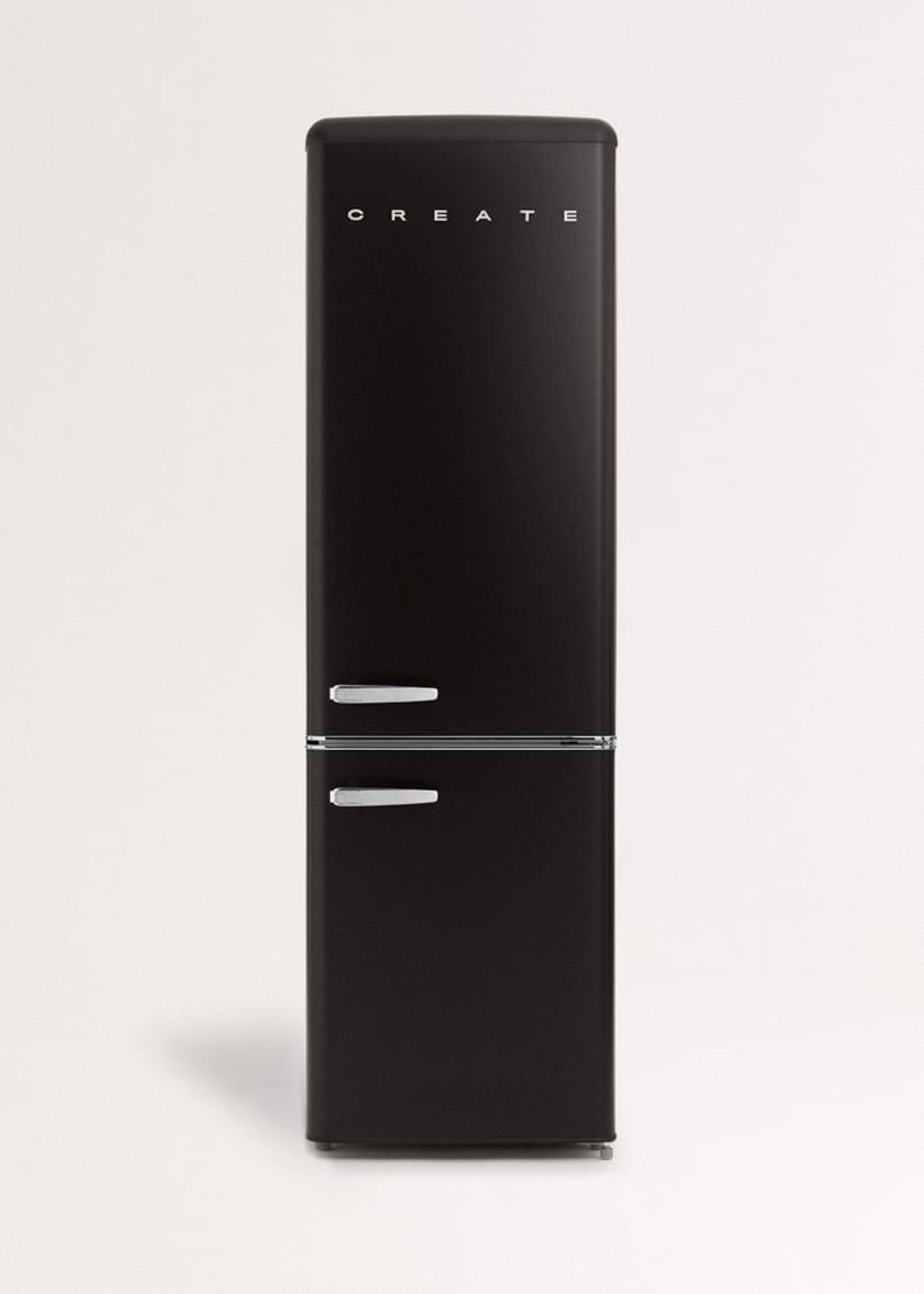Fridge Stylance 244L - Frigorífico combi estilo retro - Negro mate