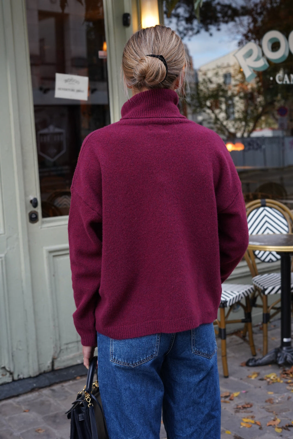 Timothée Turtleneck Sweater Burgundy