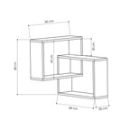 Ring - Wall Shelf - White/Anthracite