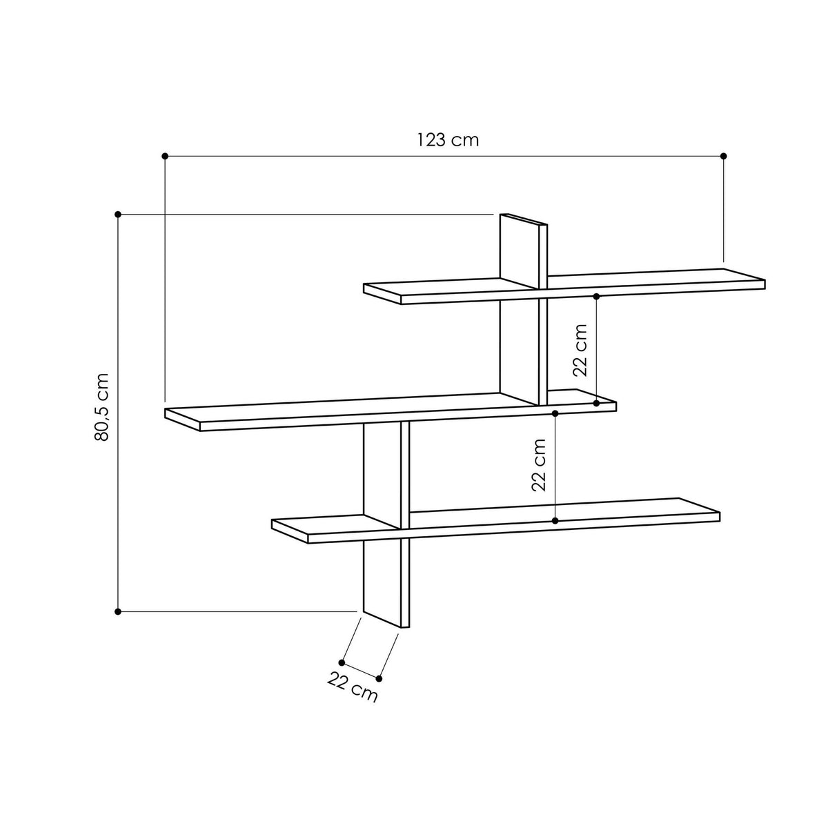 Leo - Wall Shelf - White