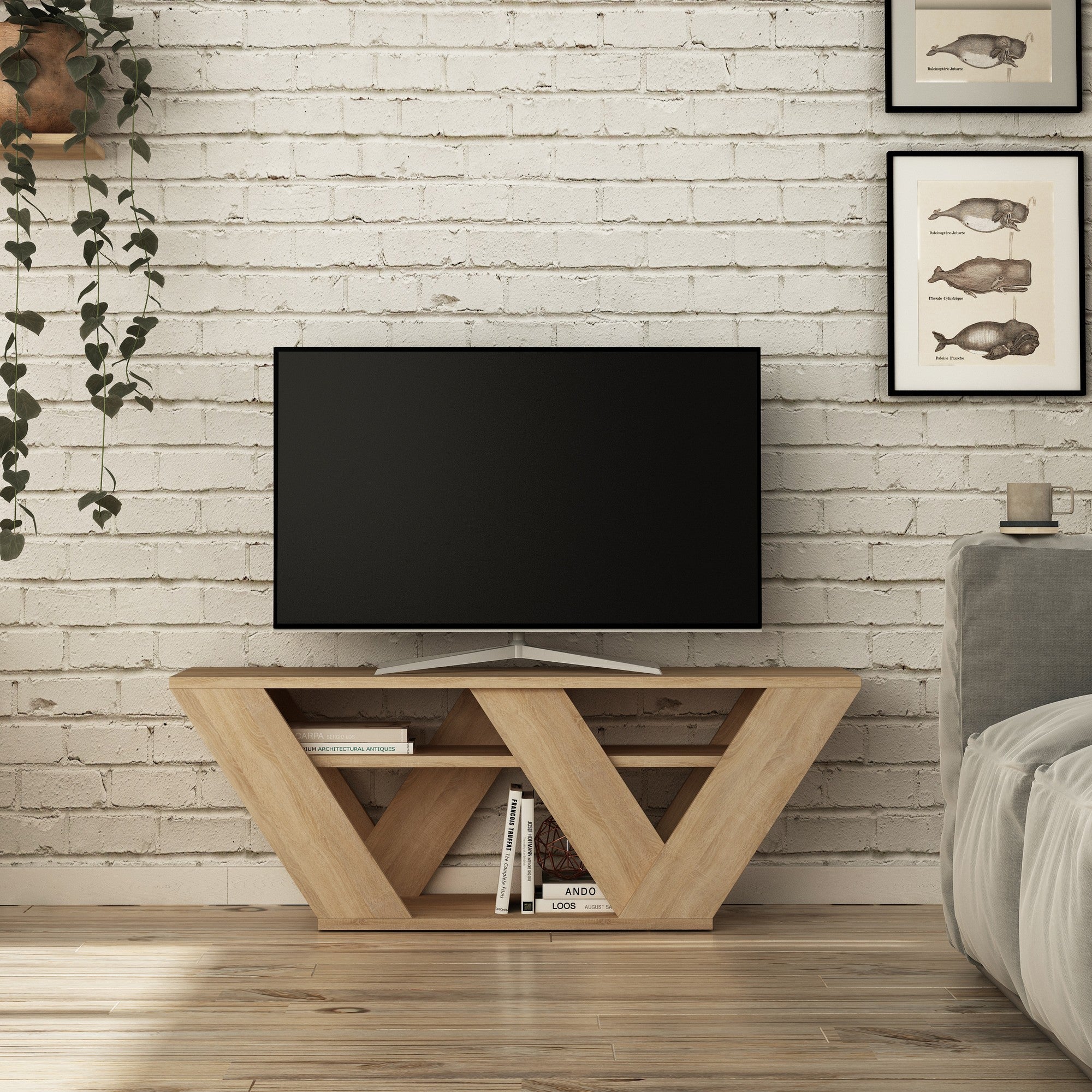 Pipralla - Mueble de TV - Roble