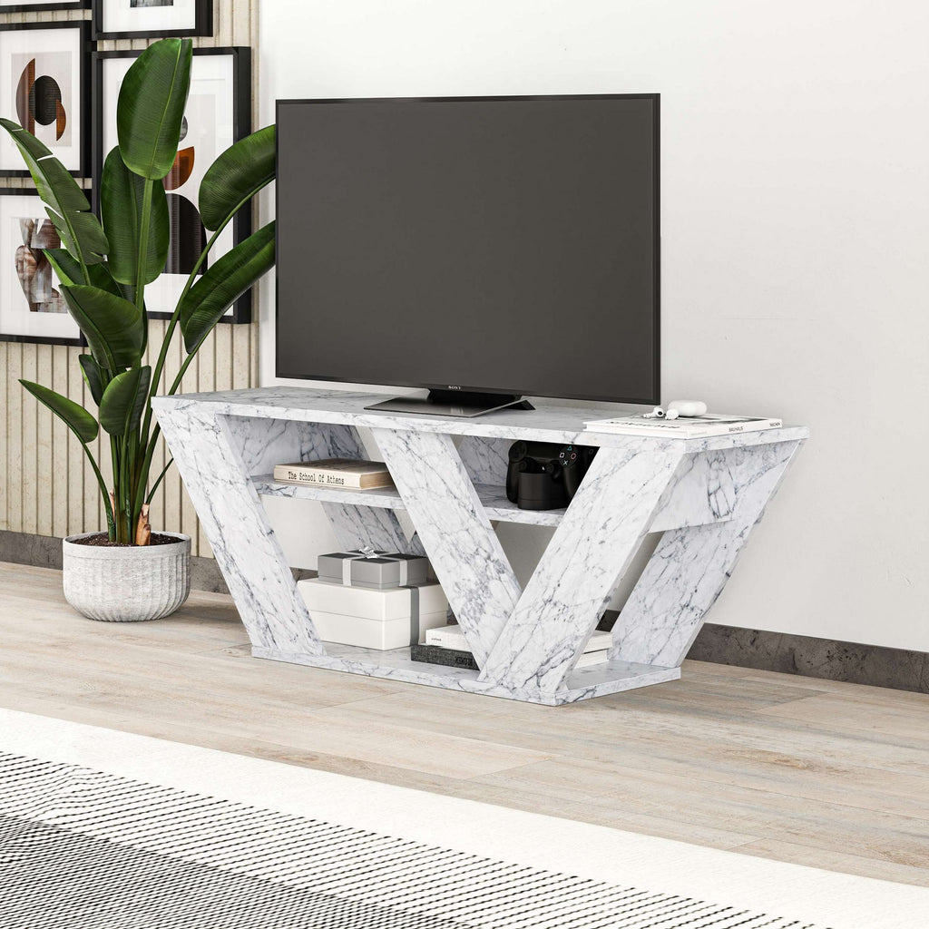 Pipralla - Mueble de TV - Mármol Carrara