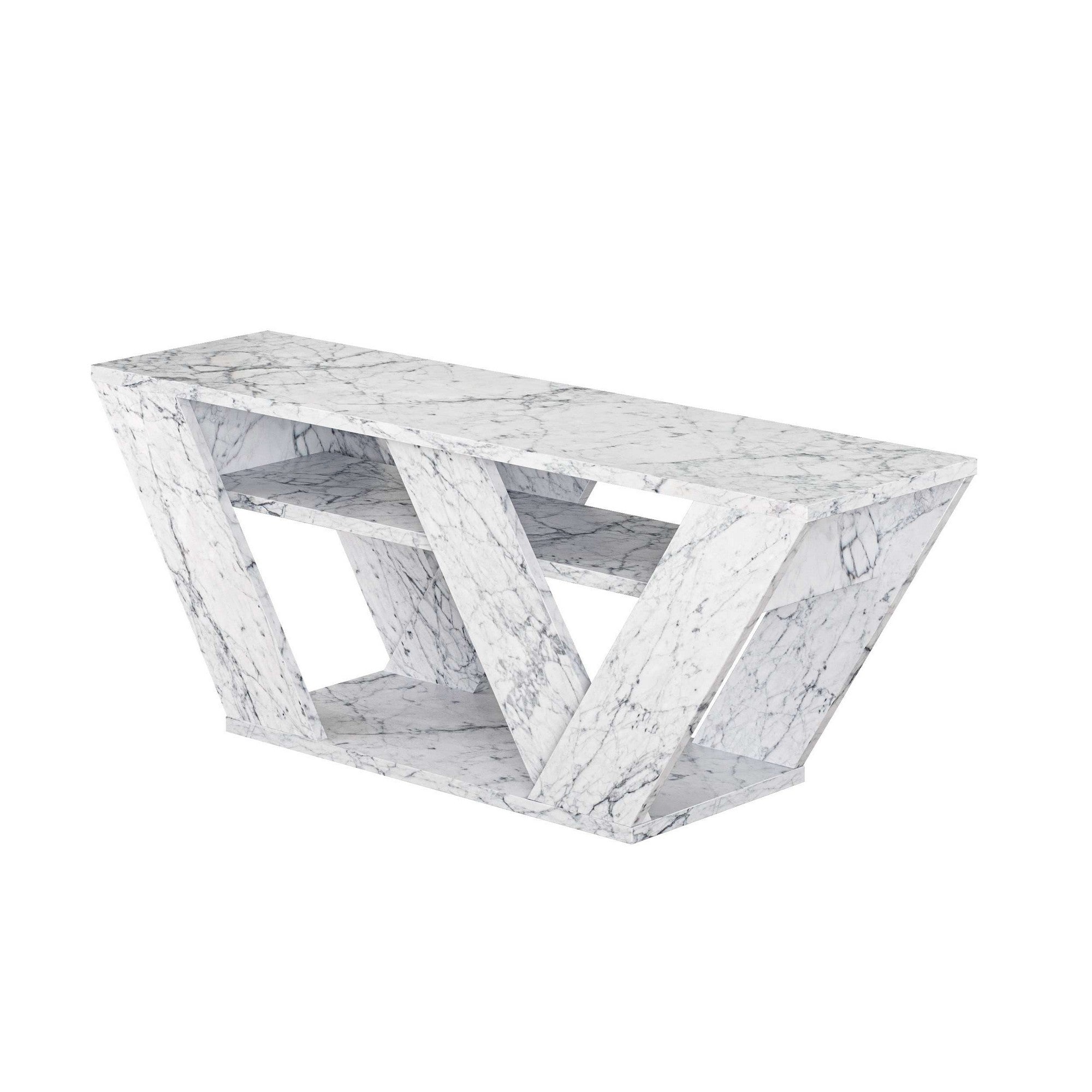 Pipralla - Mueble de TV - Mármol Carrara