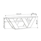 Pipralla - Mueble de TV - Mármol Carrara