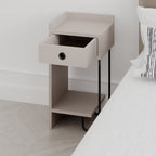 Sirius Left - Bedside Table - Mocha
