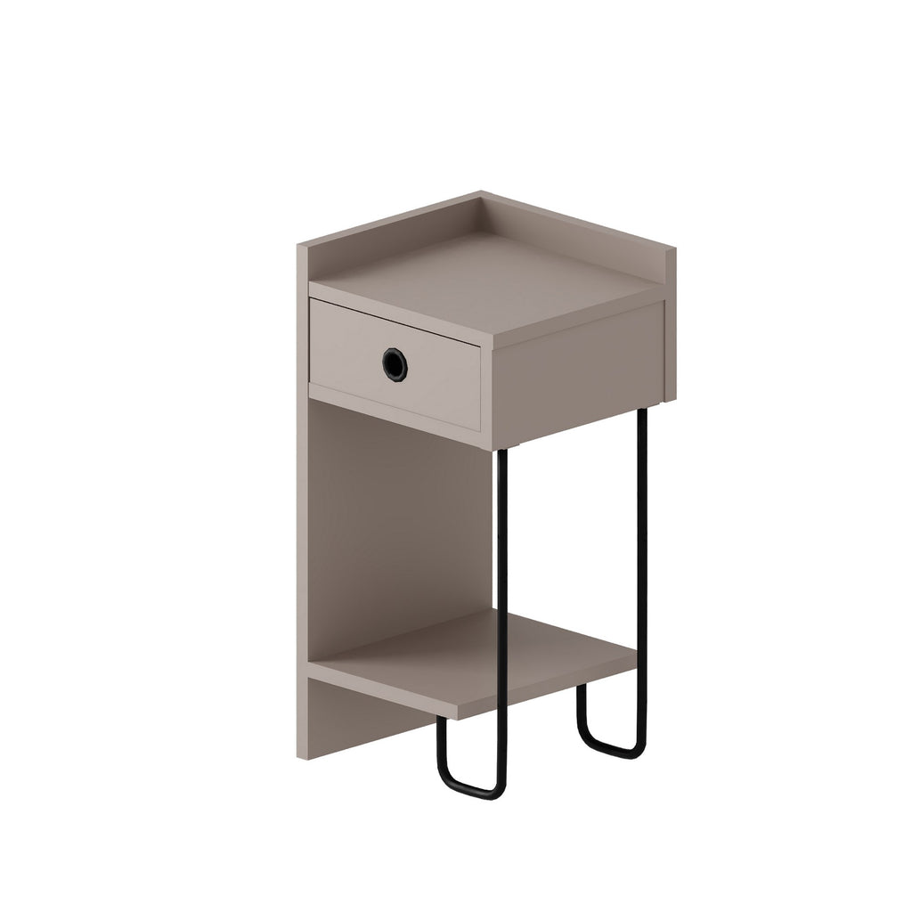 Sirius Left - Bedside Table - Mocha