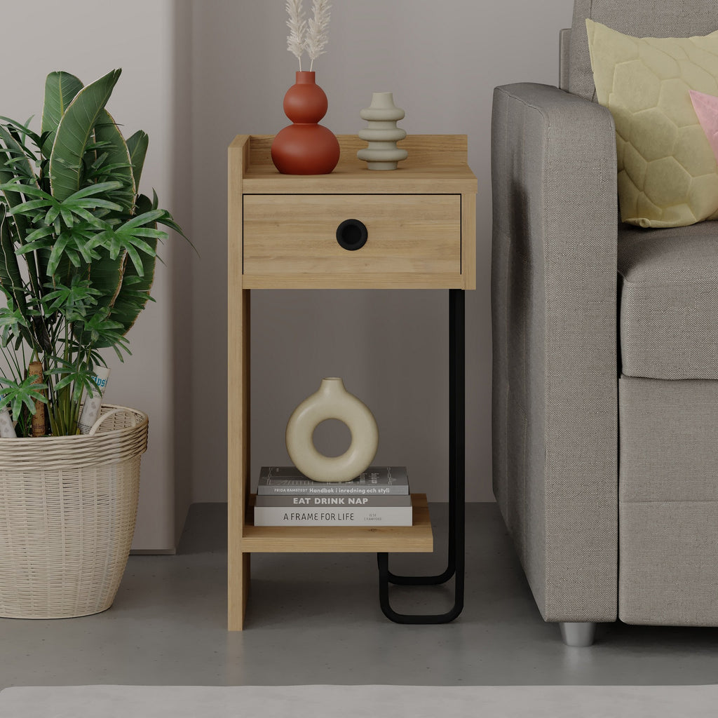 Sirius Left - Nightstand - Oak V2