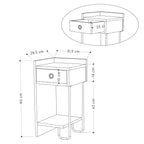Sirius Left - Nightstand - Oak V2