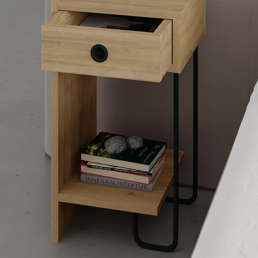 Sirius Left - Nightstand - Oak V2