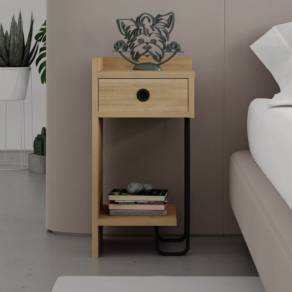 Sirius Left - Nightstand - Oak V2