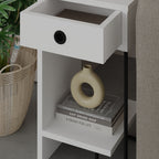 Sirius Left - Bedside Table - White V2