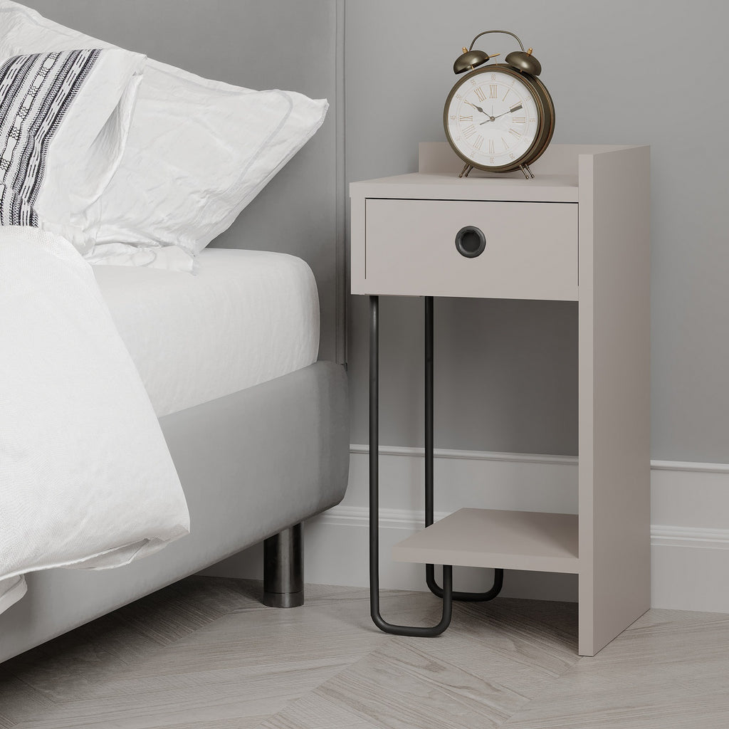 Sirius Right - Table de Chevet - Moka Clair
