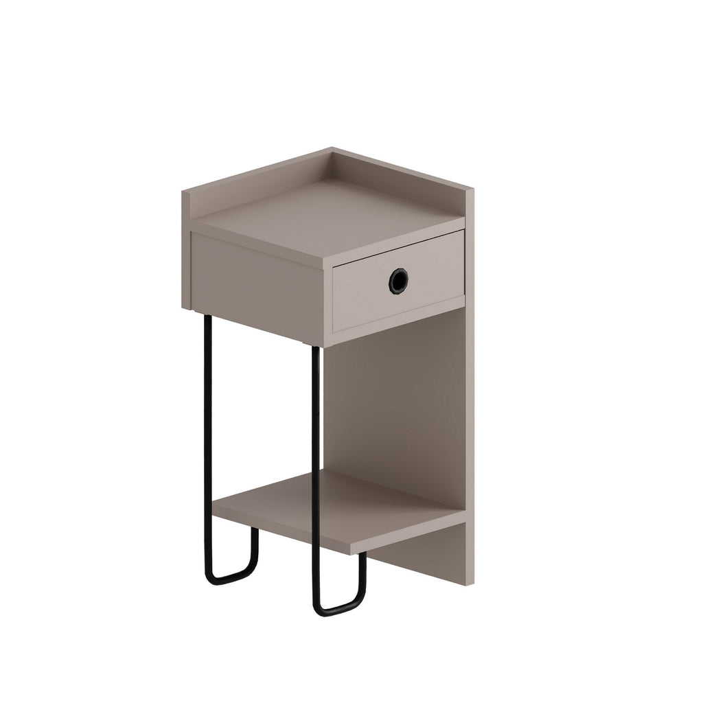 Sirius Right - Table de Chevet - Moka Clair