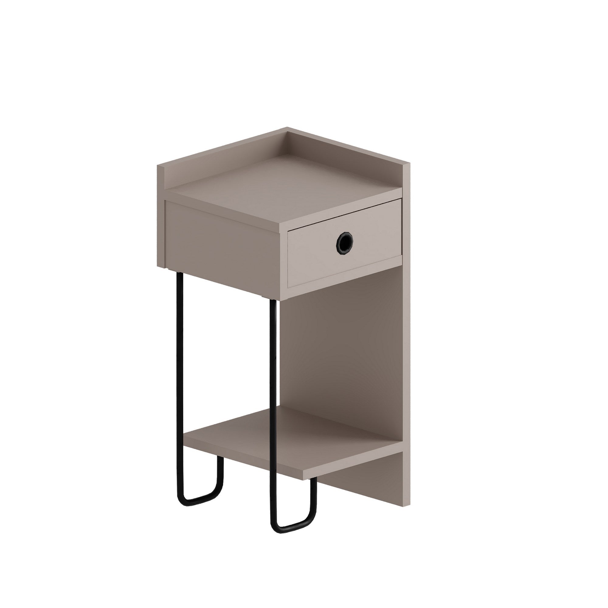 Sirius Right - Table de Chevet - Moka Clair