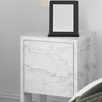 Ema - Bedside Table - Carrara Marble