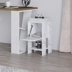 Ema - Bedside Table - Carrara Marble
