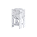 Ema - Bedside Table - Carrara Marble