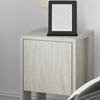 Ema - Bedside Table - Travertine